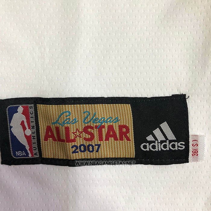 Camiseta All Star 2007 Los Angeles Lakers Kobe Bryant NO 24 Blanco